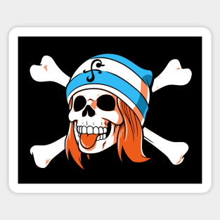 Pinwheel Jolly Roger Sticker